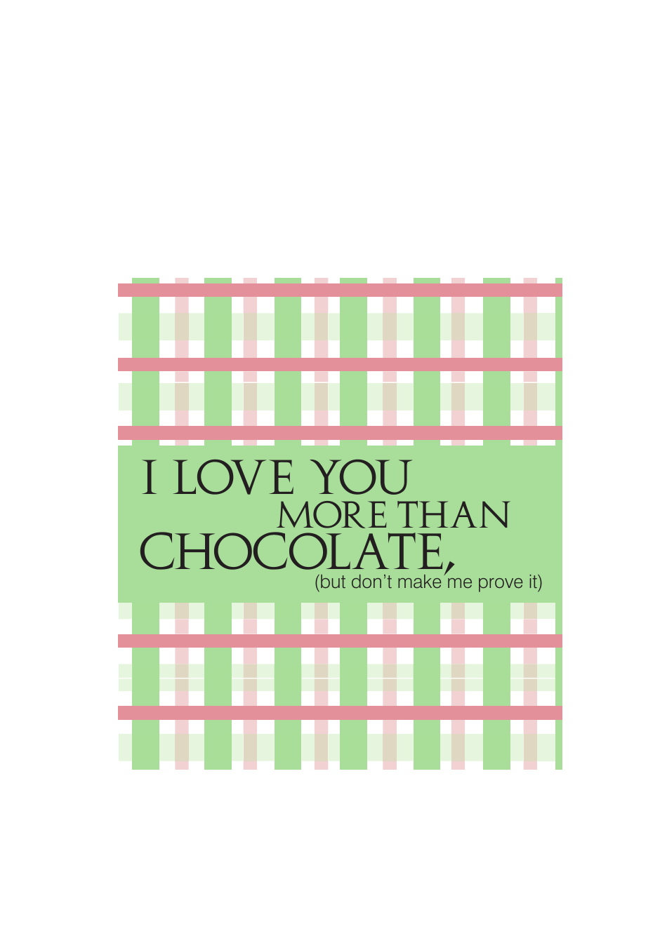 Valentine's Day Chocolate Wrapper/Gift Tag, Page 1