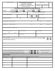 Form OSRC1000 &quot;Ohio State Racing Commission License Application&quot; - Ohio