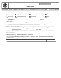 Form TC-843 Download Fillable PDF or Fill Online Bill of Sale ...