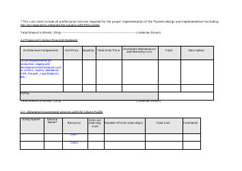 &quot;Technical and Financial Proposal Template&quot;, Page 10