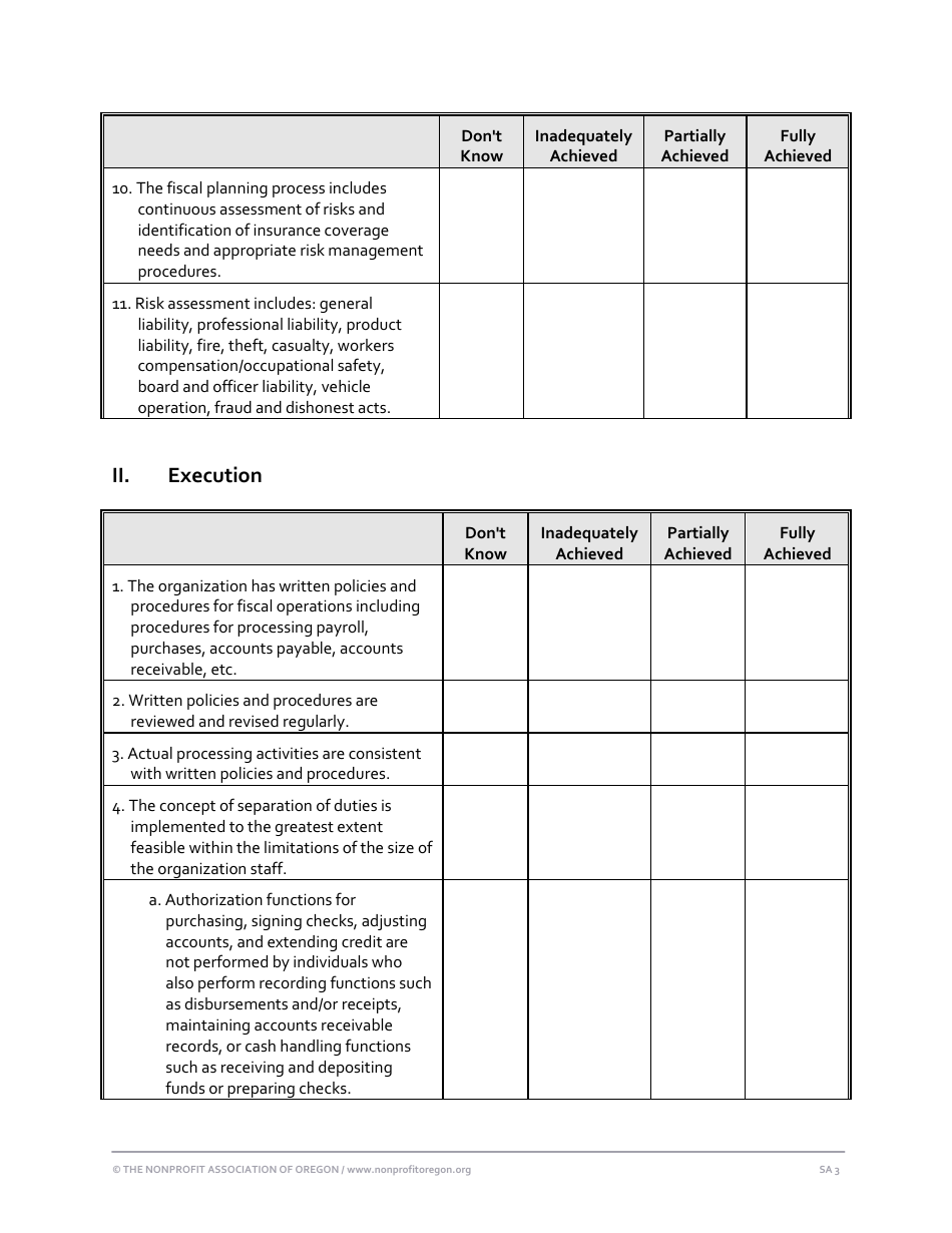 Nonprofit Financial Management Self Assessment Form - Fill Out, Sign ...