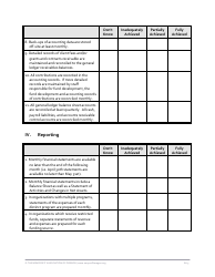Nonprofit Financial Management Self Assessment Form, Page 6