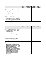 Nonprofit Financial Management Self Assessment Form, Page 7