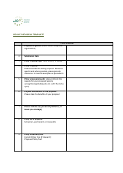 Document preview: Policy Proposal Template - Ireland