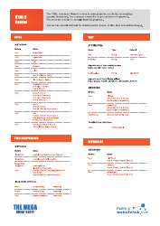 Html5 Tags, Event Attributes, Mobile, Browser, Canvas Cheat Sheet, Page 10