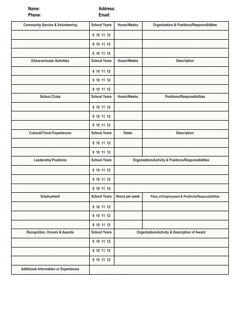 Community Service and Volunteering Timesheet Template