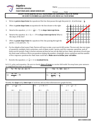 Document preview: Functions and Linear Modeling Worksheet With Answer Key