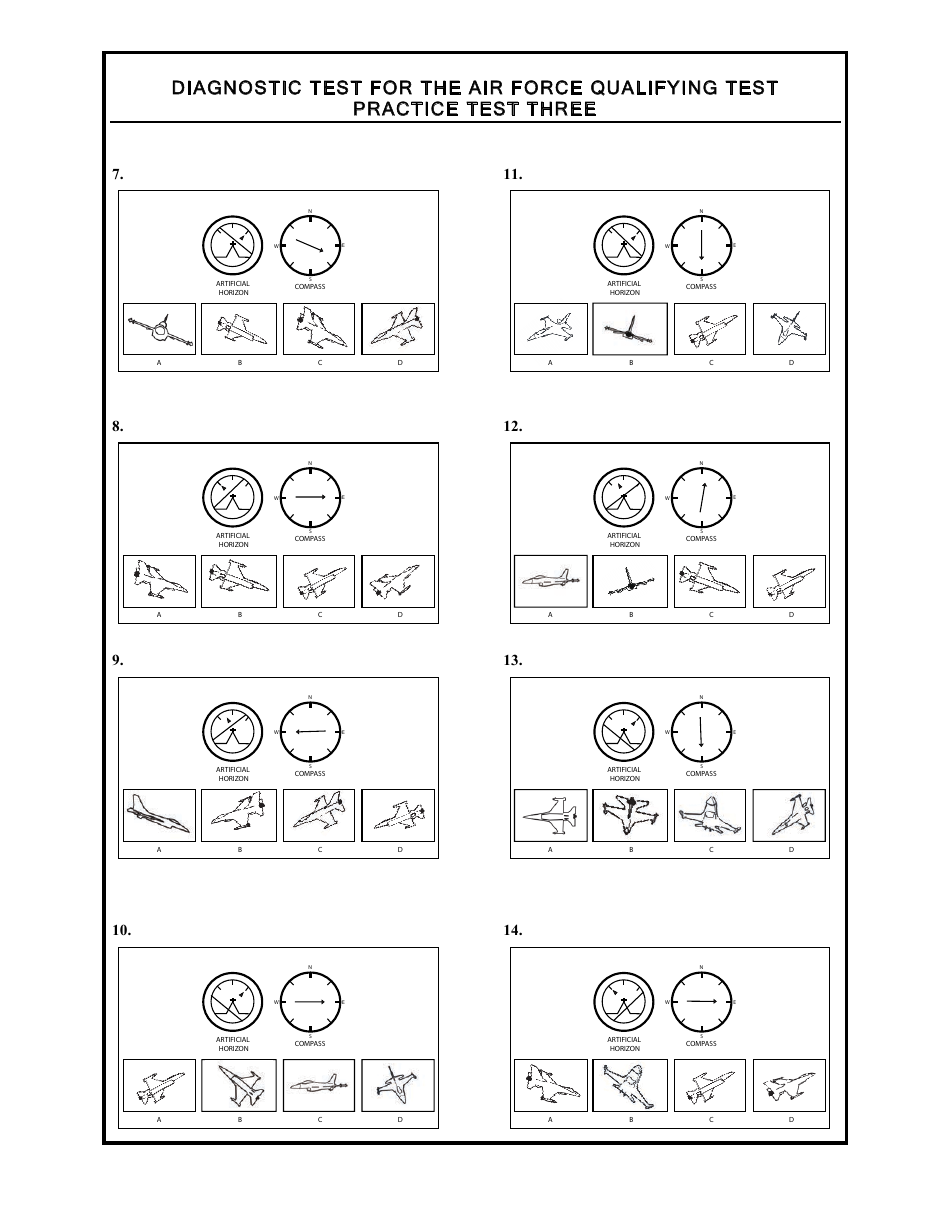 Diagnostic Test for the Air Force Qualifying Test, Page 11