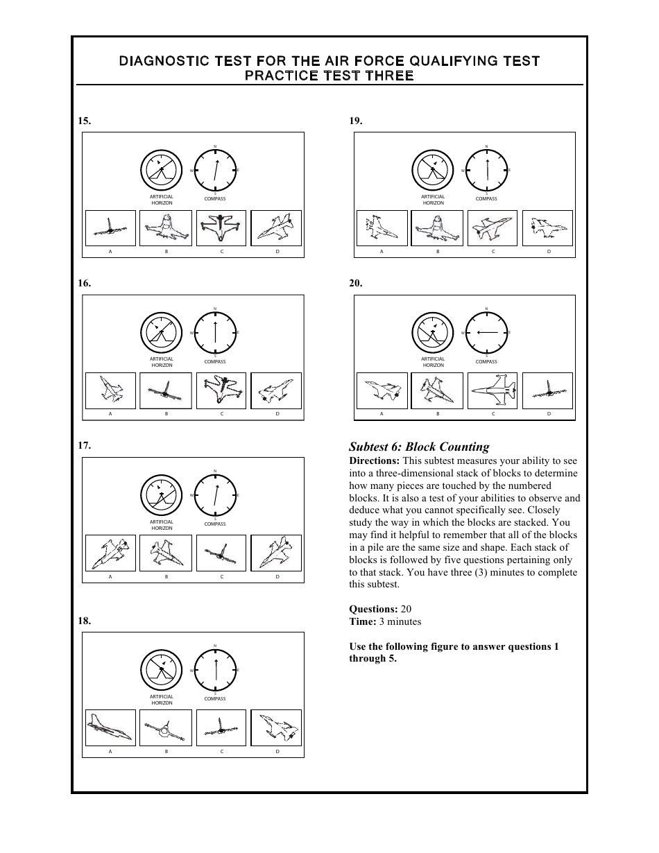 Diagnostic Test for the Air Force Qualifying Test, Page 12