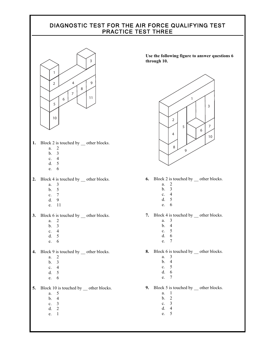 Diagnostic Test for the Air Force Qualifying Test, Page 13
