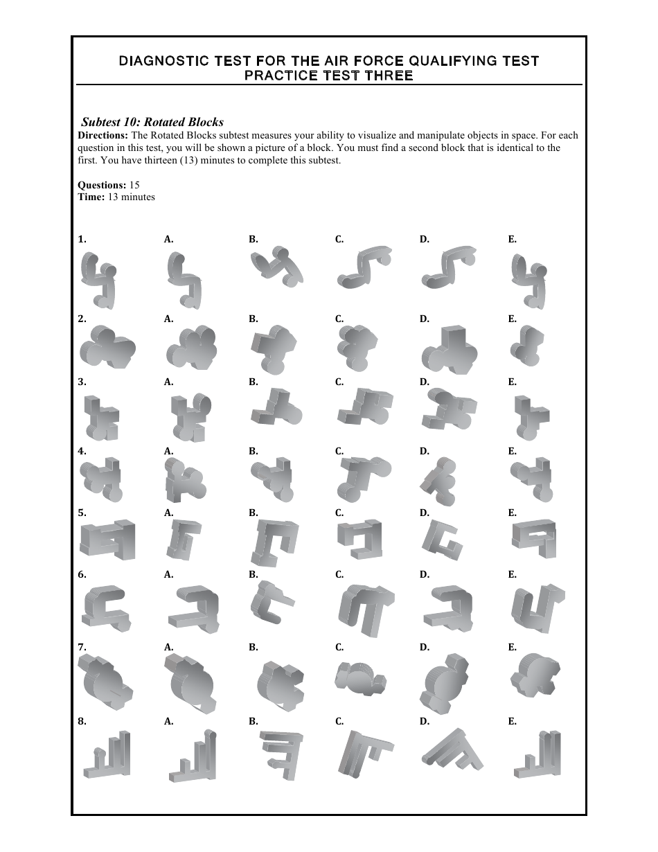 Diagnostic Test for the Air Force Qualifying Test, Page 24
