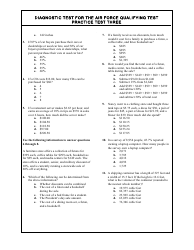 Diagnostic Test for the Air Force Qualifying Test, Page 3