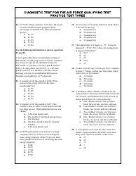 Diagnostic Test for the Air Force Qualifying Test, Page 4