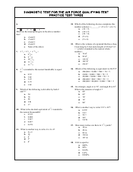 Diagnostic Test for the Air Force Qualifying Test, Page 8