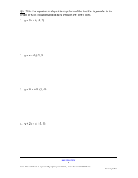 Parallel and Perpendicular Lines Worksheet - Mausmi Jadhav, Page 3