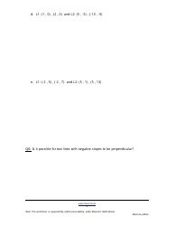 Parallel and Perpendicular Lines Worksheet - Mausmi Jadhav, Page 6