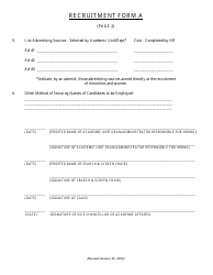 Approval to Advertise - Recruitment Form a, Page 2