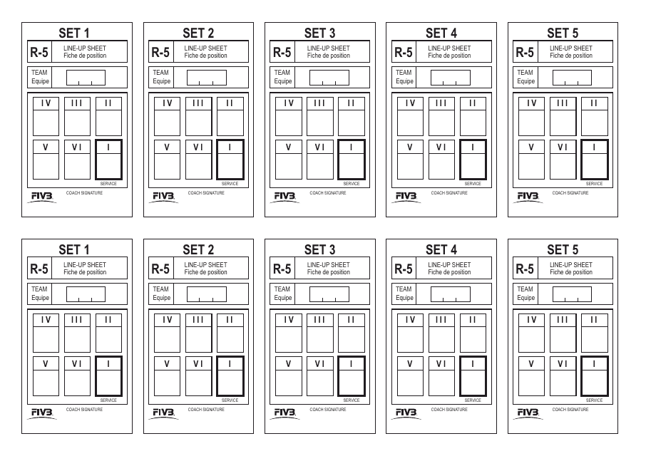 Printable Pdf Volleyball Lineup Sheet Printable Word Searches