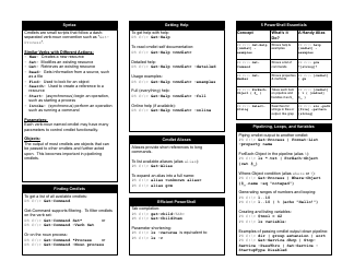 Powershell Cheat Sheet Version 4 - Sans Institute, Page 2