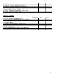 Child&#039;s Evaluation Form (Age 6-12 Years Old) - Nv Mental Health, Page 3