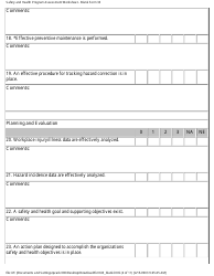 Form 33 Safety and Health Program Assessment Worksheet - California, Page 4