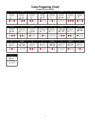 Document preview: Tuba Fingering Chart - Amy Sandlin, Holly Shelter Middle School Bands