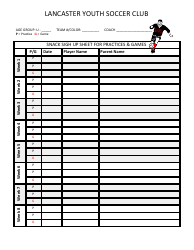 &quot;Snack Sign-Up Sheet Templates, Soccer Snack Reminder Slip Templates - Lancaster Youth Soccer Club&quot; - Lancaster, Lancashire, United Kingdom, Page 2