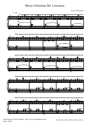 ryuichi sakamoto sheet music