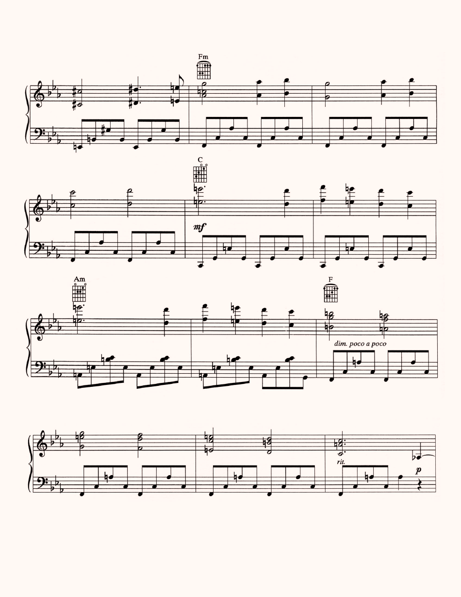 Angelo Badalamenti - Love Theme From Twin Peaks Piano Sheet Music, Page 3