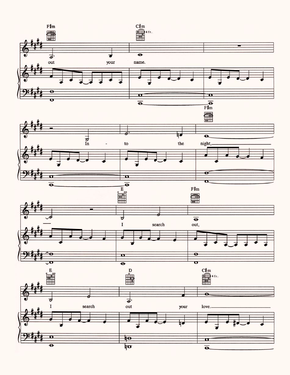 Angelo Badalamenti and David Lynch - Into the Night Piano Sheet Music, Page 2