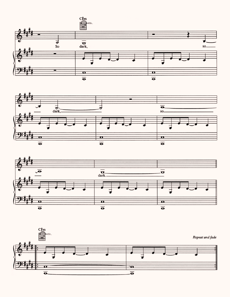 Angelo Badalamenti and David Lynch - Into the Night Piano Sheet Music, Page 6