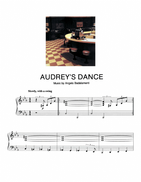 &quot;Angelo Badalamenti - Audreys Dance Piano Sheet Music&quot; Download Pdf