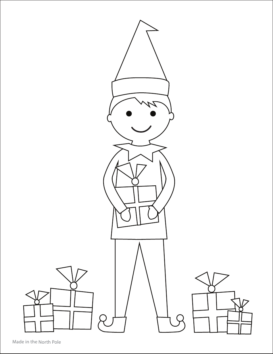 Elf Coloring Sheet Download Printable PDF | Templateroller