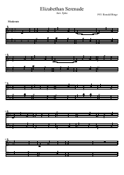 Document preview: Ronald Binge - Elizabethan Serenade Piano Sheet Music
