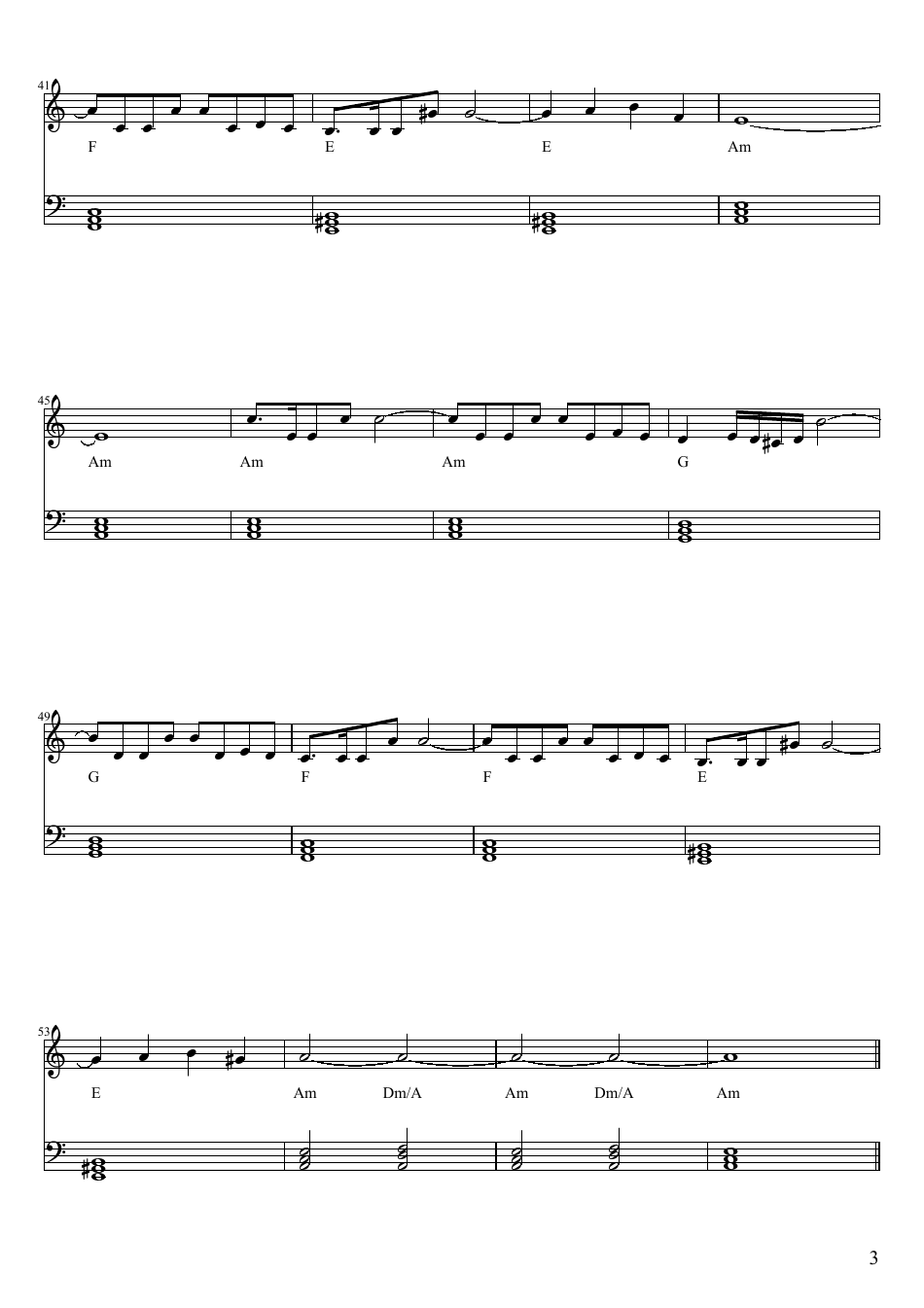 Where Do I Begin (Love Story Theme) in C Sheet Music, Page 3