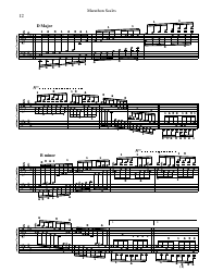 Dr. Paul Wirth - Marathon Scales Piano Fingering Chart, Page 12