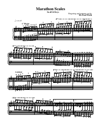 Dr. Paul Wirth - Marathon Scales Piano Fingering Chart, Page 2