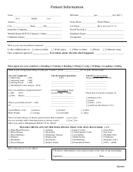 Electronic Health Records Intake Form - Rizzo &amp; Wiegering Chiropractic, Page 2