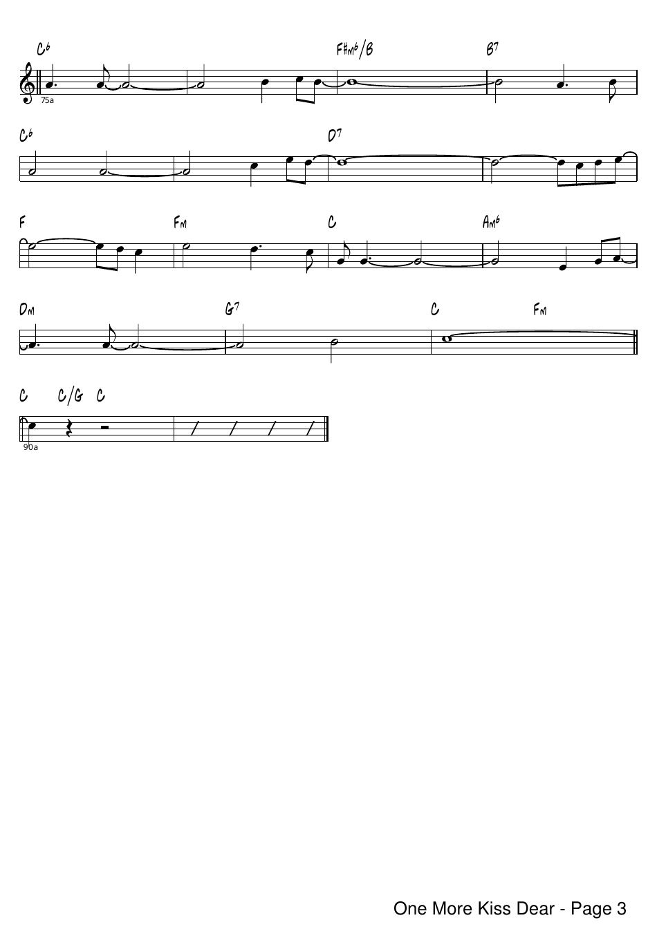 One More Kiss Sheet Music, Page 3