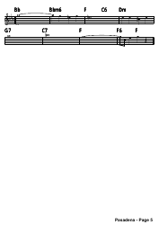 Pasadena Alto Sax Sheet Music, Page 5