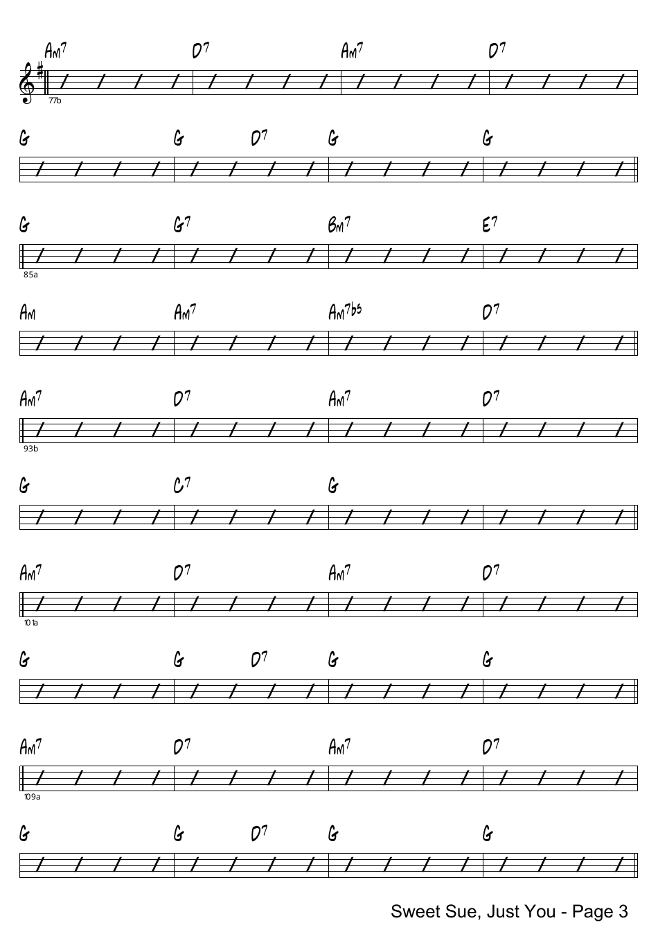 Sweet Sue, Just You French Horn Sheet Music, Page 3