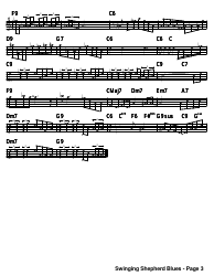 Swinging Shepherd Blues Sheet Music and Chords, Page 3