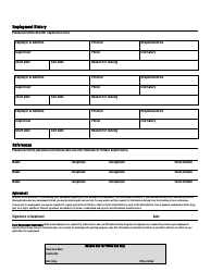 Application for Employment - Riddle Plant Farm - Oklahoma, Page 2