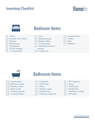 Inventory Checklist Template - Homelike, Page 2