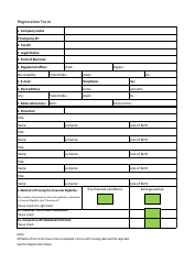 Document preview: Company Registration Form