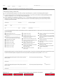 Official Form 119 Bankruptcy Petition Preparer&#039;s Notice, Declaration, and Signature, Page 2
