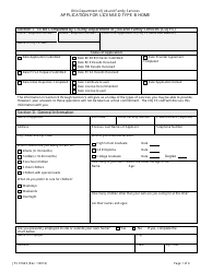 Document preview: Form JFS01643 Application for Licensed Type B Home - Ohio