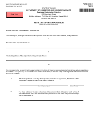 Form DNP-1 &quot;Articles of Incorporation&quot; - Hawaii