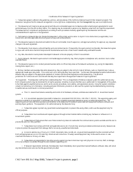 Form 690-34 Telework Project Agreement - California, Page 2