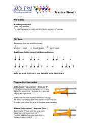 Trombone Practice Worksheet - Thornburyareayouthmusic